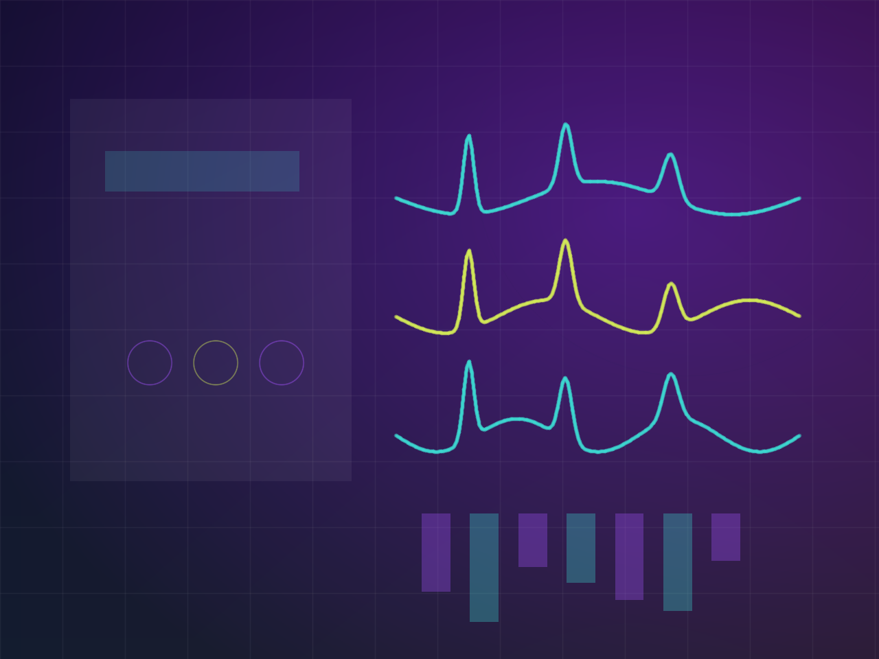 Abstract QC laboratory visual